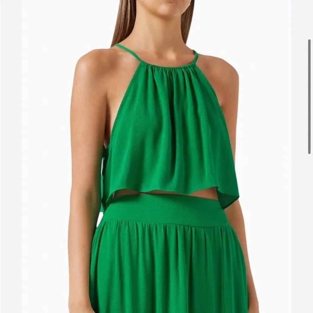 NWT MISA Los Angeles Flowy Crop Top